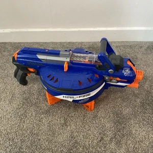 NERF N-Strike Elite Hail-Fire Blaster with 4 x 6 Dart Magazines and Darts - Picture 1 of 9