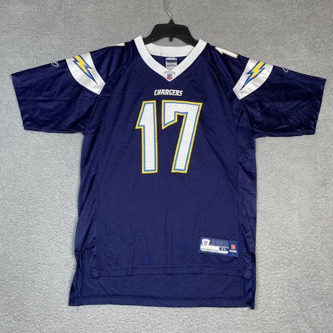 Philip Rivers Jersey Youth XL (18-20) San Diego Chargers Reebok Blue NFL Jersey Cover