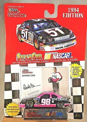 1994 Racing Champions StockCar NASCAR DERRIKE COPE #98 FingerHut Black-Pink 1/64 - Image 1 of 4