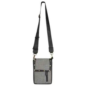 VAAN & CO - VC10 Millie Houndstooth Front Close Sling Bag - Picture 1 of 5