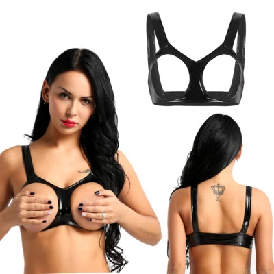 女士乳胶文胸上衣内衣露胸胸文胸无线无衬垫内衣 — 第 1/3 张图片