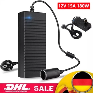 220V AUF 12V NETZADAPTER NETZTEIL KFZ SPANNUNGWANDLER 15A 180W 230 auf 12V DHL - Bild 1 von 13