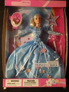Blaue voll bewegliche trendige Miss Princess Puppe, 11,5 Zoll komplett mit Zubehör - Bild 1 von 3