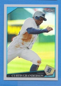 Topps Chrome Refractor #120 2009 Curtis Granderson Tigers - Imagen 1 de 1