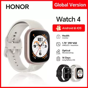 Global Version HONOR Watch 4 Smart Watch 5ATM Blood Oxygen Monitor BT5.2 GPS - Picture 1 of 8