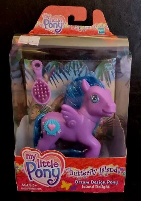 NUEVO MY LITTLE PONY 2004 BUTTERFLY ISLAND DREAM DESIGN PONY ISLAND DELIGHT ¡SIN USAR, EN CAJA ORIGINAL! Foto 1 de 2