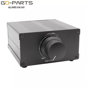 Stereo Passive Preamplifier Audio Volume Controller ALPS RK27 2x50KA Pot Black - Picture 1 of 8
