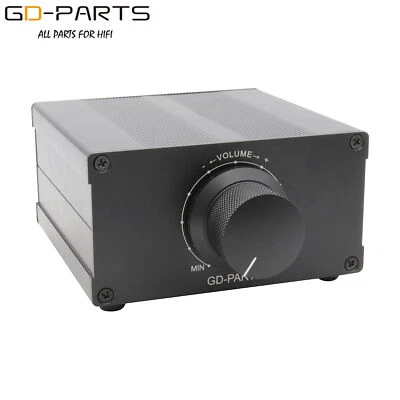 Stereo Passive Preamplifier Audio Volume Controller ALPS RK27 2x100KA Pot Black - Image 1 of 4