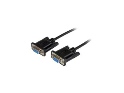 StarTech.com 1m Black DB9 RS232 Serial Null Modem Cable F/F - Image 1 of 3