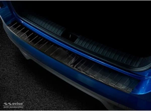 Protezione Paraurti Posteriore in Acciaio Inox Nero Compatibile Con Skoda Kamiq - Foto 1 di 12