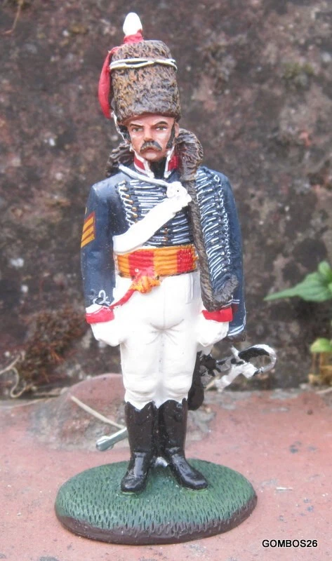 1/32 DEL PRADO EMPIRE NAPOLEON SOLDAT SERGENT-MAJOR 15ème DRAGONS LEGERS HUSSARD - Photo 1/4