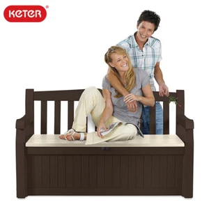 Carcasa Banco Contenedor Efecto Madera Keter EDEN GARDEN Tronco 265 Lt - Imagen 1 de 9
