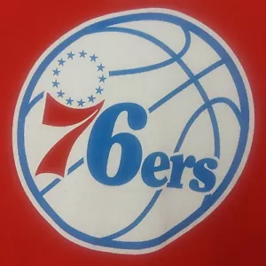Philadelphia 76ers Fanatics Branded Primary Logo T-shirt Red Size XL - Picture 1 of 5