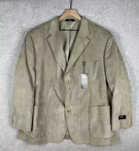 Haggar Jacket Mens 52R Beige Blazer Corduroy Sport Coat Preppy NEW - Picture 1 of 12