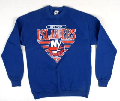 Sudadera De Colección NHL Swingster New York Islanders Talla M Años 80 Azul Raglán 50/50 Foto 1 de 4