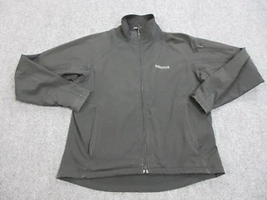 Marmot Jacket Mens Large Black Softshell Full Zip Outdoors Fleece Lined Coat - Picture 1 of 14
