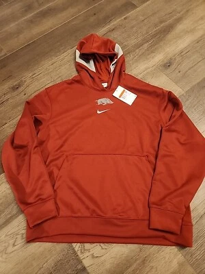 Moletom com capuz Nike Arkansas Razorbacks jogador lã viagem masculino L DO3859-698 - Imagem 1 de 4