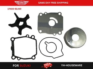 17400-92J00 For Suzuki Outboard 4 Stroke Water Pump Kit Repair DF90 DF100 DF115  - Foto 1 di 8