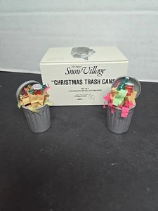 DEPT 56 The Original Snow Village "Christmas Mülleimer" 2er Set 5209-4  - Bild 1 von 5
