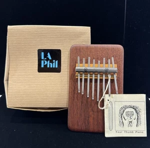 Handmade Mahogany Kalimba Thumb Piano LA Philharmonic Gift Finger Harp NEW / NOS - Picture 1 of 15