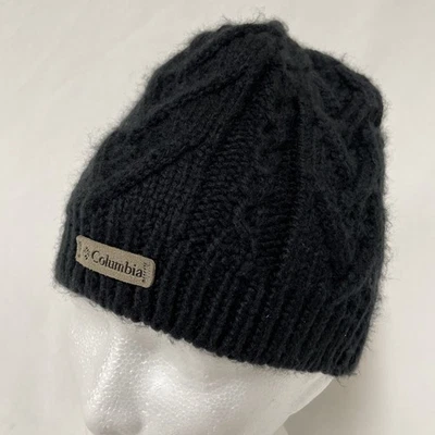 Columbia Gorro Grueso Tejido Negro Sombrero Aislado Unisex Talla Única Omni Heat Foto 1 de 4