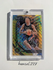 24-25 Panini Select Courtside - Ron Holland II Gold Wave /10 Detroit Pistons - Bild 1 von 2