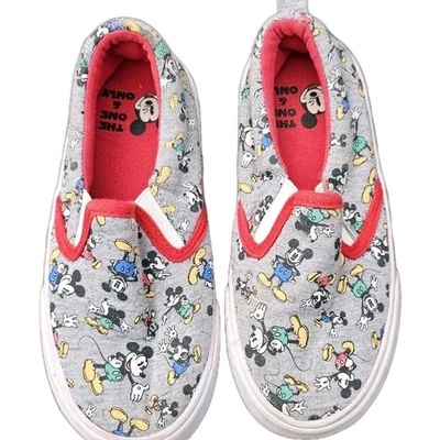 Tênis Disney Mickey Mouse de Lona Sapatos Meninos Meninas Crianças (tamanho 11/12) - Imagem 1 de 4