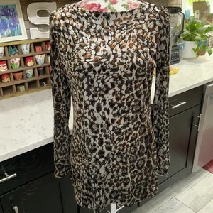 Susan Graver Size Small Blouse Velvet Burnout Black Cutout Long Bell Sleeve New - Picture 1 of 14