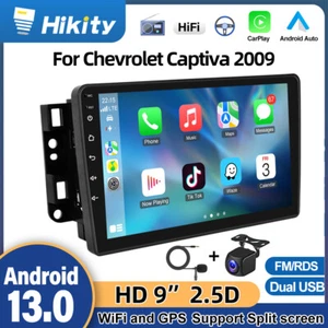 9" Android 13 Carplay Radio Stereo For 2006-2010 Chevrolet Captiva GPS Nav WIFI - Picture 1 of 23