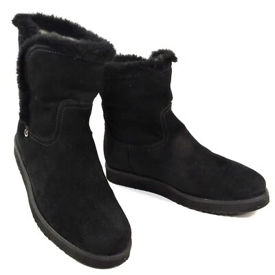 BOTAS DE INVIERNO BALDININI 🇮🇹 MUJER GAMUZA NEGRA FORRO PIEL DE CORDERO 36 UE Foto 1 de 4