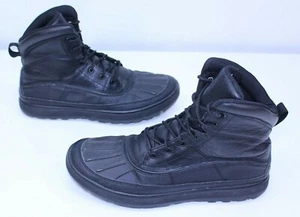 Woodside II 2 Men Nike ACG Hiking 13 Boots Black Stealth Solid Sneakers High Top - Picture 1 of 12