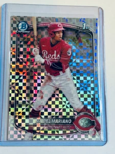 2025 Bowman 1st xFractor Naibel Mariano Cincinnati Reds SP - Picture 1 of 2