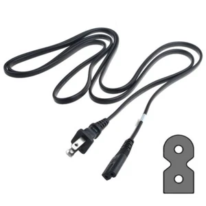 5x 6Ft AC Power Cord 2 Prong Flat Figure 8 Comcast Directv Verizon DVR EXCELLENT - Picture 1 of 2