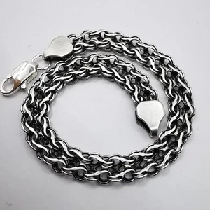 Joyería pulsera vintage para hombre, plata de ley 925, hecha a mano 13,34 g, 8,8 pulgadas - Imagen 1 de 7