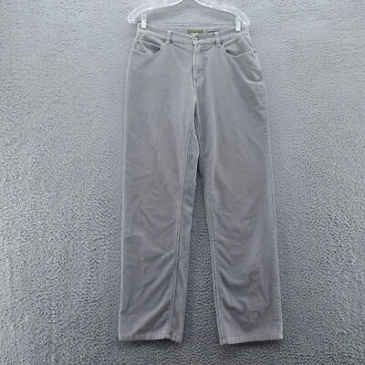 Pantalones de pana vintage para mujer Eddie Bauer 8 gris pierna recta Y2K frente plano Foto 1 de 4