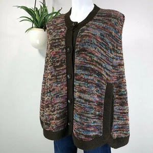 NWOT Trina Turk Grantham Sweater Cape Button Alpaca Blend Knit Poncho Size P / 0 - Picture 1 of 11