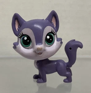 Littlest Pet Shop ABETO MADERA DE ABETO LOBO #63 Ojos verdes boca abierta Hasbro LPS - Imagen 1 de 6