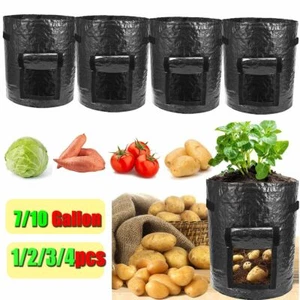 Potato Grow Bags Planter Pot Tomato Planting Growing Vegetable Garden Container - Picture 1 of 14
