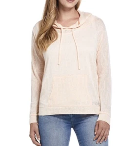 Weatherproof Vintage Ladies' Hooded Pullover Color:Peach LIGHT ORANG Size:MEDIUM - Picture 1 of 5
