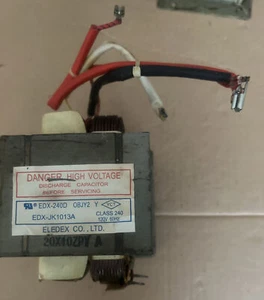 GE SAMSUNG Microwave High Voltage TRANSFORMER W10847161 EDX-JK1013A-3T - Picture 1 of 4