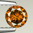 0.44Cts 4.6Mm Cognac Brown Natural Loose Diamond "See Video"