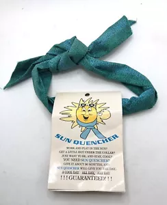 Sun Quencher Vintage Green Cool Cooling Headband Neckerchief Green - New - Picture 1 of 2
