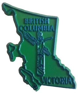Imán de nevera de recuerdo de la provincia canadiense de Columbia Británica - Imagen 1 de 1