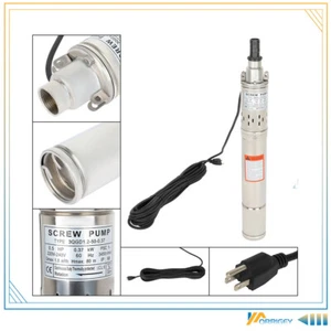 Black Circle Cable 15m 1" Screw Pump Submersible Deep Well Pump 220V/60Hz 370w - Picture 1 of 6