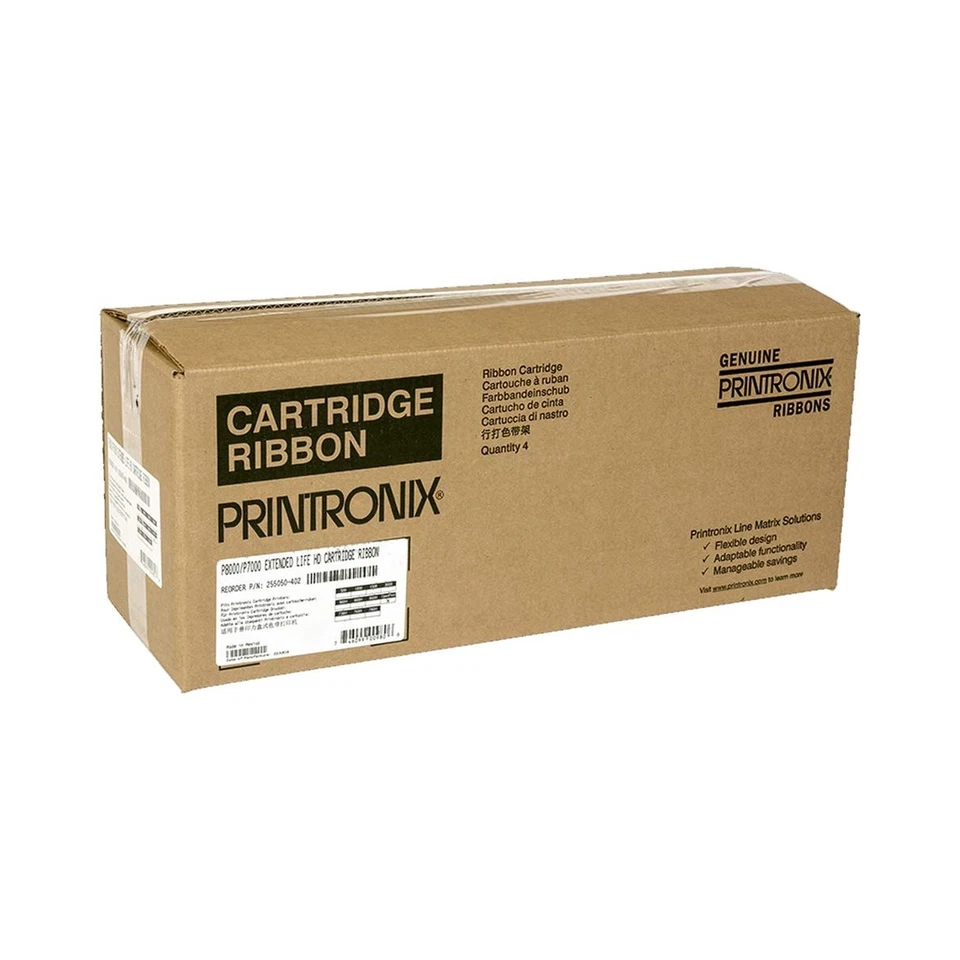 Printronix - 255048402 Ribbon, Black, Extended Life, 4/Pk 255048-402 (DMi PK - Image 1 of 1