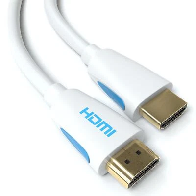 JAMEGA 2m HDMI Kabel WEIß | Highspeed 1.4a 3D Ethernet FULL HD | Für TV PS4 Xbox