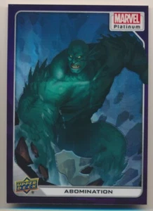 #81 ABOMINATION 2023 Upper Deck Marvel Platinum PURPLE RAINBOW - Picture 1 of 2