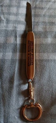 Cuchillo de bolsillo con llavero sin sello de tung hecho en EE. UU. Excelente estado  Foto 1 de 4