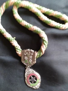IOOF ODD FELLOWS “MUSICIAN” SASH ROPE PENDANT NECKLACE - Picture 1 of 3