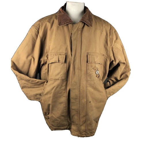 VETEMENTS Cappotto Fortress Products Tela Pesante Abbigliamento da Lavoro Vintage Anni '90 Grande Giacca Coro Fienile